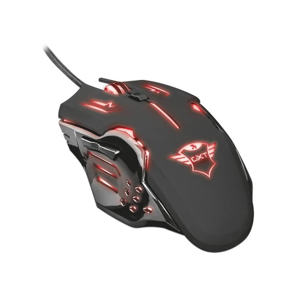 Mouse Gamer Trust GXT 108 Rava, 600-2000 dpi, 6 botones de respuesta Trust 22090