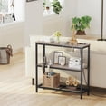 thumbnail image 2 of Snughome Console Table with Power Outlets, Entryway Table with Storage, Narrow Sofa Table with 3 Tier Shelves, for Entryway, Hallway, Living Room, Foyer, Grey, 2 of 18