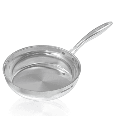 Sunhouse – 8 Inch 18/10 Tri-Ply Stainless Steel Frying Pan (Chef series)