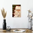 thumbnail image 2 of Elephant Stock Secret Santa Wall Art - Vertical Canvas Wall Art - Living Room Wall Decor - Holiday Canvas - Red And Beige Decor By Patricia Pinto - 8" x 12", 2 of 8