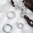 thumbnail image 5 of 10Pcs Spring O Rings 44mm Round Keyring Clasps Platinum Round Hook Clip O Ring Alloy Spring Gate Rings DIY Accessories for Purse Strap Handbag and Keys Inner Diameter: 34mm Platinum, 5 of 7