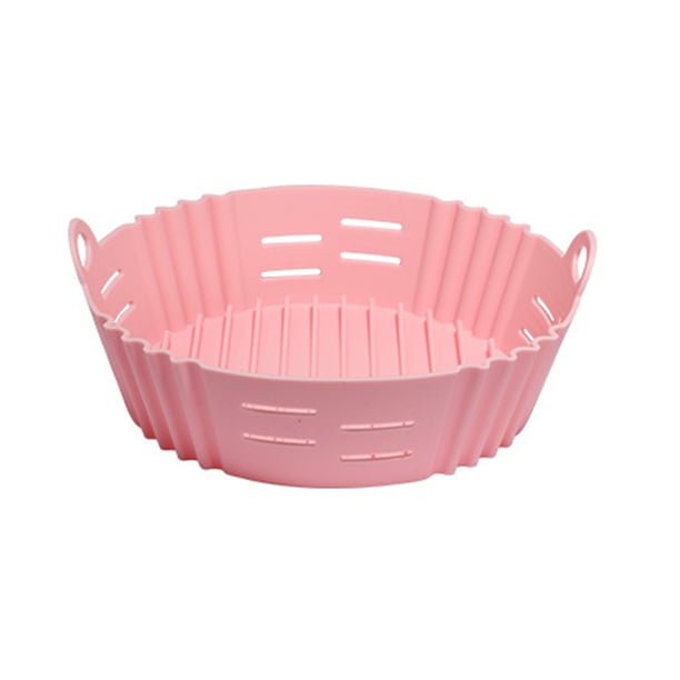 Olla Para Hornear Freidora De Aire Revestimiento de silicona para freidora de aire, olla para hornear, horno, parrilla, sartén, cocina, utensilios para hornear (rosa) Tmvgtek Libre de BPA
