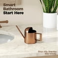 thumbnail image 5 of Small Watering Can Indoor Outdoor Plant Metal Stainless Steel Long Spoutt Flowers Watering Cans for House Garden Plants 10OZ Watering Bottle Cute Decorative for Bonsai(Bronze) - BRONZE, 5 of 6