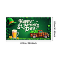 thumbnail image 3 of LUUFILx St Patrick's Day Banner Background Rainbow Clover Horseshoe Celebration Backdrop Party Supplies Photography Props Holiday Decorations Event Decor, 3 of 8