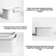thumbnail image 4 of Cubo de basura, bote de basura para puerta de armario de cocina, bote de basura pequeño para colgar en la puerta, caja de almacenamiento de plástico para escritorio del hogar, sin perforaciones, cesta, 4 of 6
