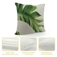 thumbnail image 4 of COMIO  Square Pillow Covers Banana Leaves Tropical Plant Throw Cover  Green Summer Outdoor Pillows Decorative Cushion Home European Slip for Couch(Banana Leaf),, 4 of 5