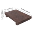 thumbnail image 2 of Luxshiny cosmetics display wooden Display Rack Brown Wood Multi-Functional Organizer for Home Decor Living Room 1Pcs, 2 of 8