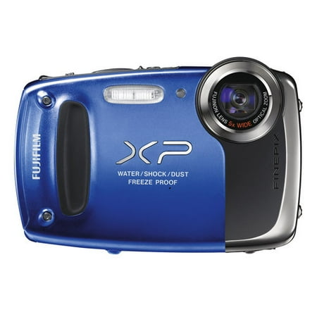 Fujifilm FinePix XP55 Blue 14MP Digital Camera w/ 5x Optical Zoom, 2.7" LCD Display, HD Video, Image Stabilization
