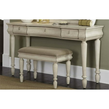 Liberty Furniture Rustic Traditions Ii Bedroom Vanity Desk In White