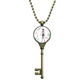 thumbnail image 1 of Eiffel Tower Paris Lady France Landmark Key Necklace Pendant Tray Embellished Chain, 1 of 3