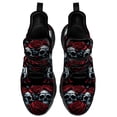 thumbnail image 4 of Uminder Womens Athletic Shoes Flower Skull Sneakers Black Shoes Size 13.5, 4 of 5