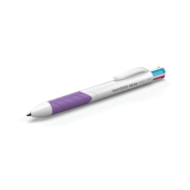 Bic PaperMate Pens 4 Colours 4 In 1 Inkjoy Standard White Floral Mini  Ballpoint