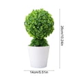 thumbnail image 2 of Artificial Potted Plant Money Tree Bonsai In Round Pot Green Mini Fake Plant For Home Desk Tabletop Decor Indoor Office Decor, 2 of 6