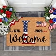 thumbnail image 4 of USA 250th Anniversary Alphabet Doormat, Polyester Indoor Outdoor Rug with 26 Letters for Personalized Last Name, Patriotic Independence Day Decor for Home Entryway, 4 of 4