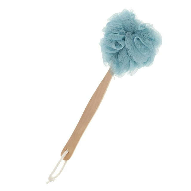 Esponja de baño Yuyangstore Luffa Body Scrubber Puf Bola de ducha Azul