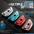 thumbnail image 4 of BINB ROAD Compatible with BMW Key Fob Cover Case Protection Soft TPU Case for X1 X3 X5 X6 1 2 5 7 Series - Silver, 4 of 9