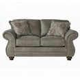 thumbnail image 6 of Leinster Faux Leather Set | Stone Gray, Sofa-Loveseat-Chair, 6 of 8