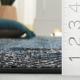 thumbnail image 5 of SAFAVIEH Mila Deforrest Distressed Polyester Area Rug, Dark Blue/Black, 6'7" x 6'7" Square, 5 of 11