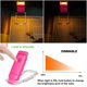 thumbnail image 3 of Luz LED de lectura con clip para libros, lámpara de lectura para libros en la cama, luz suave para los ojos, recargable, ajustes de brillo para protección ocular, magenta JAMW Sencillez, 3 of 5