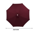 thumbnail image 3 of Kieccall Universal Replacement Canopy Cover for Market Patio Umbrella, Waterproof Sun & Rain Protection Fabric, Fits Center Pole Umbrellas (Not Included), 3 of 6
