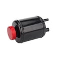 thumbnail image 5 of BLACK Aluminum Universal Racing Car Power Steering Fluid Reservoir Tank + Clamps, 5 of 5