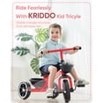 thumbnail image 2 of Triciclo KRIDDO para niños de 24 meses a 4 años, rojo, 2 of 6