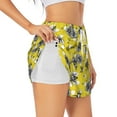 thumbnail image 2 of Disketp Honeybee Print Women's Shorts Workout Shorts for Athletic Gym Running Shorts with Phone Pockets X-Large, 2 of 8