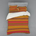 thumbnail image 1 of Ambesonne Colorful Bedding Set 4 Pcs, Geometric Folk Borders, Queen, Multicolor, 1 of 3