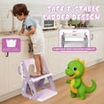 thumbnail image 4 of Asiento de entrenamiento para ir al baño Gliizee mall 2 en 1 plegable para niños pequeños, 4 of 7