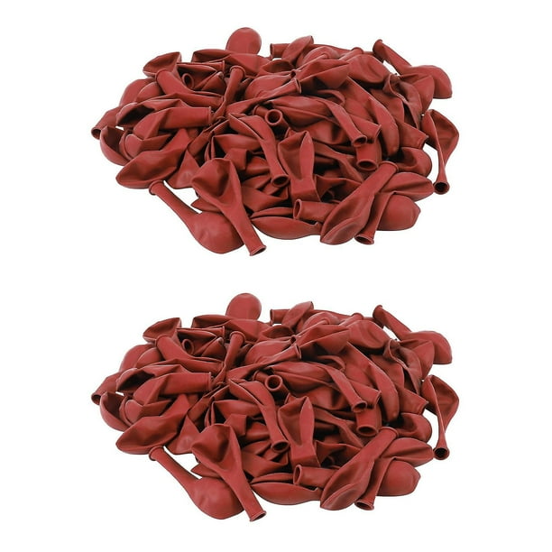 200 Uds. Globo rojo rubí nuevos globos de látex perlados de Metal brillante globos de aire de colores metálicos cromados W