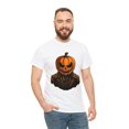 thumbnail image 5 of Halloween Pumpkin Head Unisex Heavy Cotton Tee T-Shirt, 5 of 12