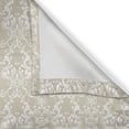 thumbnail image 4 of Ambesonne Beige Grommet Curtain Single Panel, Traditional Lace Design, 50"x60", White Beige, 4 of 5