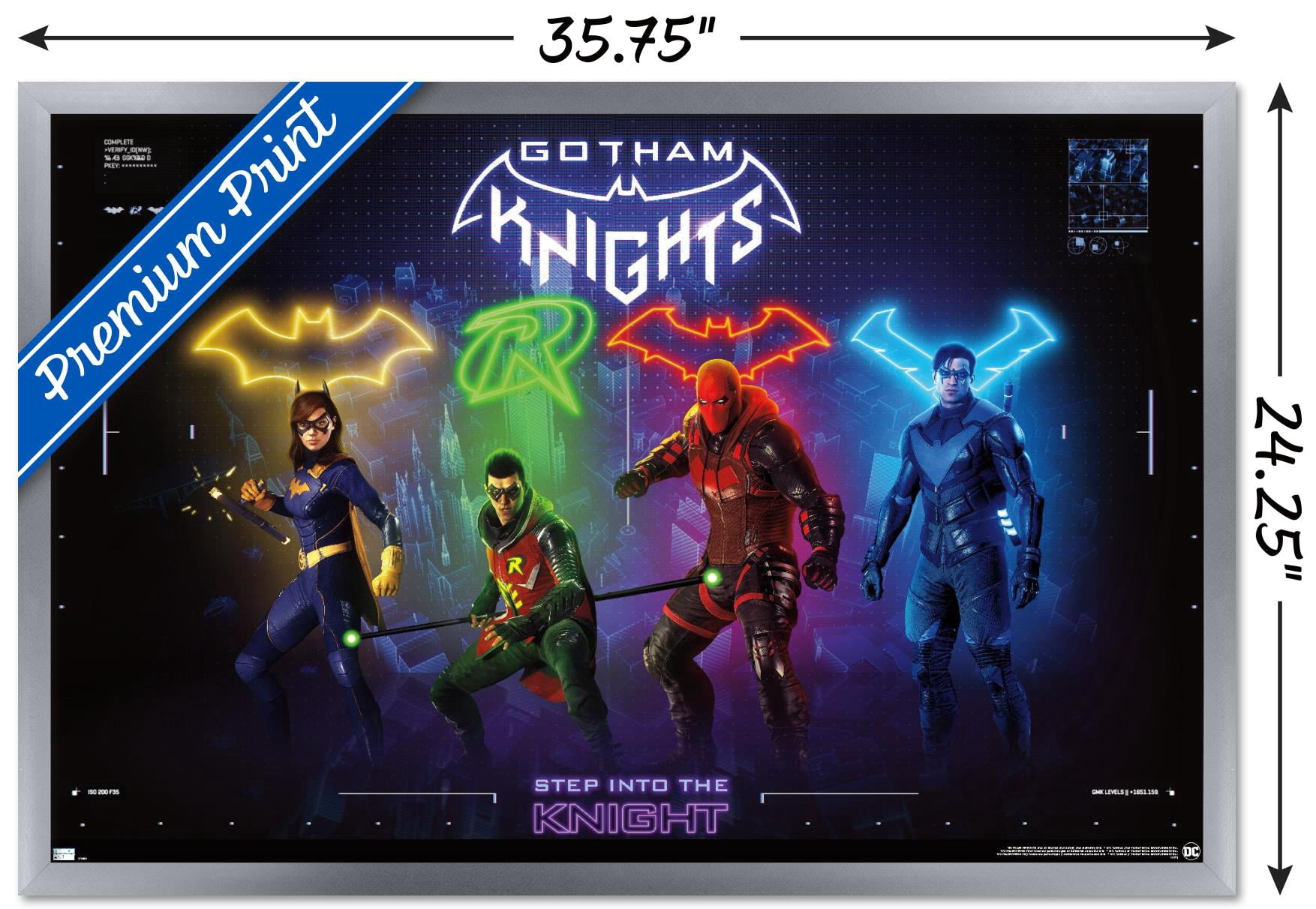 DC Comics Gotham Knights - Characters Wall Poster, 22.375" x 34" Framed