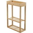 thumbnail image 1 of Casa Easter Estantería de 3 Niveles de Bambú – Modelo 89706FB | Librero Minimalista Moderno | Mueble Organizador Abierto | Ideal para Baño, Cocina, Recámara u Oficina | Color Natural, 1 of 3