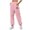 D-Pink, variant on Wyobmus Women's Sweatpants High Waisted Workout Active Joggers Pants Baggy Lounge Rib Ankle Bindind Sports Pants A-Black