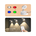 thumbnail image 3 of Foco LED inalámbrico con control remoto para armario, focos RGB para dormitorio, luces decorativas para vitrinas de vino, 3 of 8