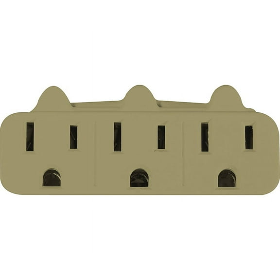 gogreen power 3-outlet wall tap, white, 13000tw