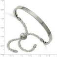 thumbnail image 3 of White Stainless Steel bracelet Adjustable & Stretch Wrap, 3 of 3