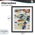 thumbnail image 4 of Stupell Industries Modern Primary Hued Abstraction Black Framed Print Under Glass, 13 x 16, by Lisa Ridgers, 4 of 8