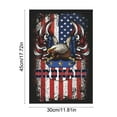 thumbnail image 3 of Kumdkd Patriotic Stars and Stripes Eagle Garden Flag 12x18 Inch Double Sided Outside, USA 4th of July Memorial Day Independence Day Watercolor Yard Outdoor Decoration, 3 of 6