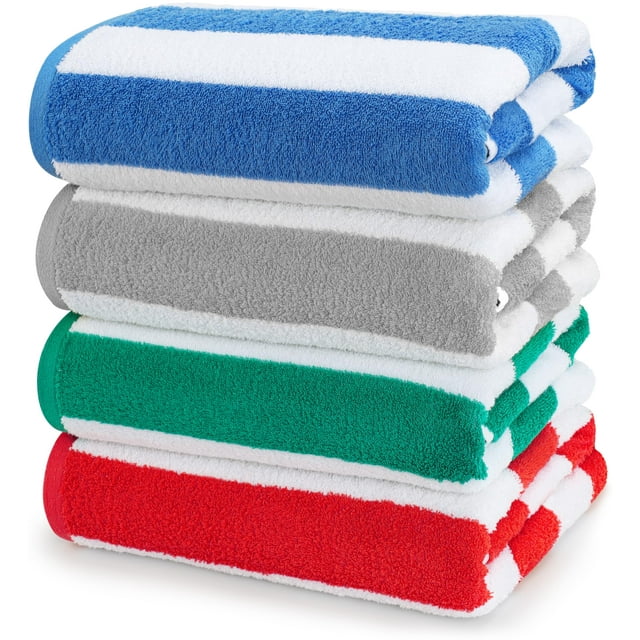 Toalla de playa Utopia Towels Cabana Stripe, 100% algodón, 76 x 152 cm