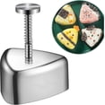 thumbnail image 1 of Onigiri Mold, Stainless Steel Rice Ball Mold Sushi Maker, Classic Triangle Musubi Mold Lunch Bento, 1 of 5