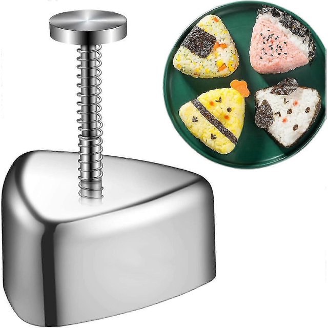 Onigiri Mold, Stainless Steel Rice Ball Mold Sushi Maker, Classic Triangle Musubi Mold Lunch Bento