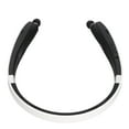 thumbnail image 2 of Retractable Earbuds Headset, Foldable Lightweight Neckband  Headphone Stereo  For Running White, 2 of 8