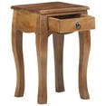 thumbnail image 2 of vidaXL Nightstand Bedside Cabinet Nightstand with Drawer Solid Mango Wood, 2 of 23