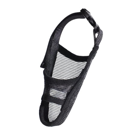 Soft for Small, Medium And Large Dogs, Air Mesh Muzzle - black