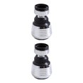 thumbnail image 4 of Decodeary Kitchen Sink Faucet Aerator Replacement -proof Sprayer Water-saving 360 Degrees Rotatable Water Tap Nozzles Silver Black 2Set, 4 of 6