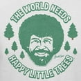 thumbnail image 3 of Teelocity Bob Ross The World Needs More Happy Trees White Short Sleeve Graphic Tee, 3 of 4