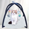 thumbnail image 3 of Portable Cat Tent Toys Funny Mobile Activity Station Helps Cats Get Exercise Mat, 3 of 8