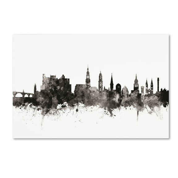 Trademark Fine Art 'Heidelberg Germany Skyline I' Canvas Art by Michael Tompsett